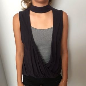 Purple over Tank Top